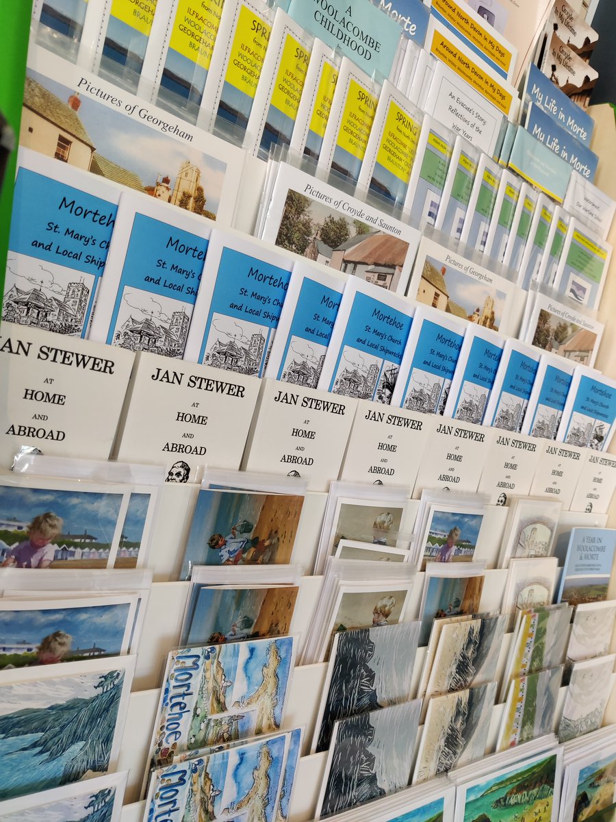 We stock a large range of local interest books and guides in the museum shop. We are open today 11:00-15:00, pop in and see us! #mortehoe #woolacombe #northdevon #localhistory