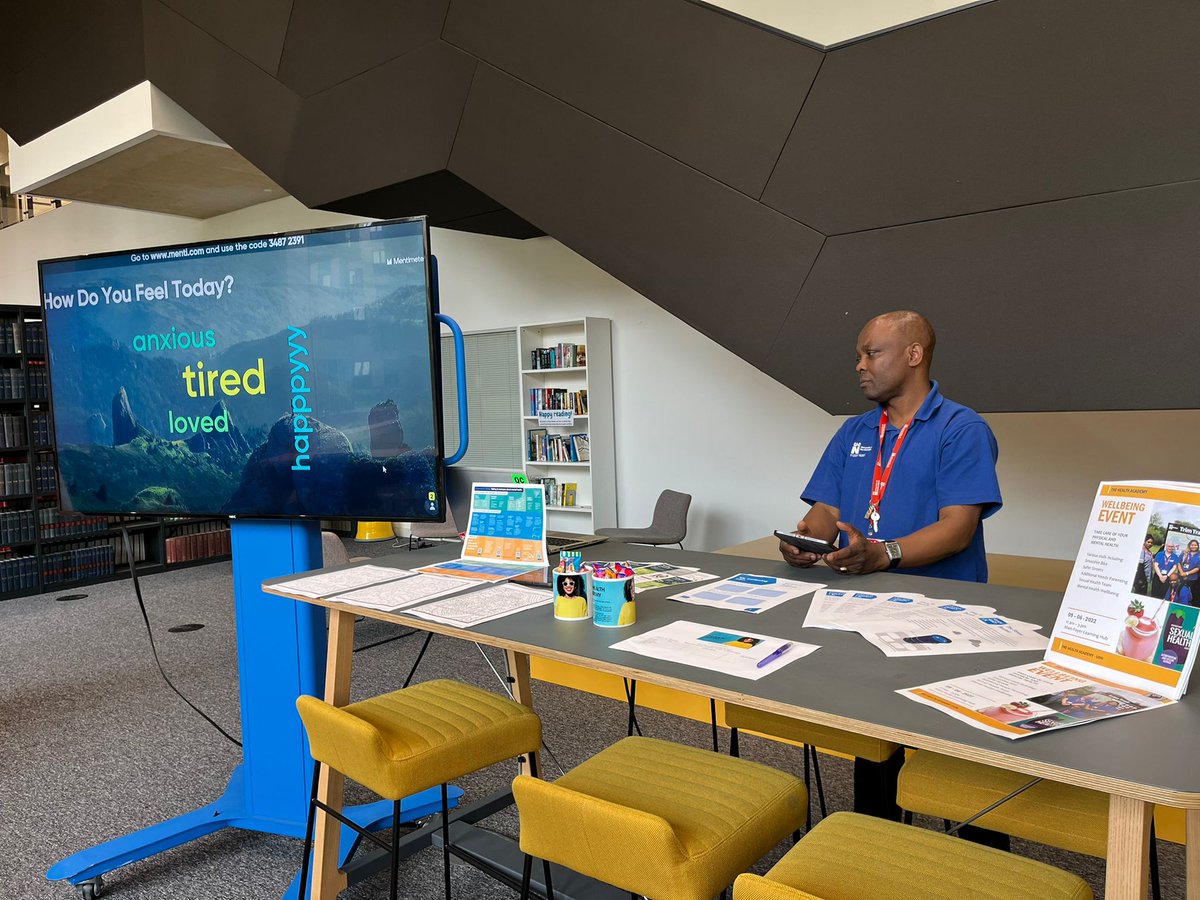 UniNhantsNurse's tweet image. How Do You Feel Today? 
Come and engage with our Health Academy Students this morning. #freesweets
#checkin#haveachat🤗