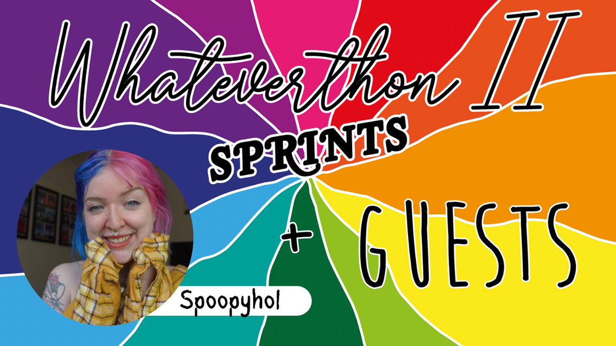 spoopyhol's tweet photo. Hi friends!! I’ll be hosting some daytime reading sprints on 2nd June @ 12pm BST for @whateverthon !!🌈 I haven’t hosted public sprints in SO LONG🤯

Set a reminder here 📎  https://t.co/abAkQSxzrS https://t.co/xMDKYFlaxr