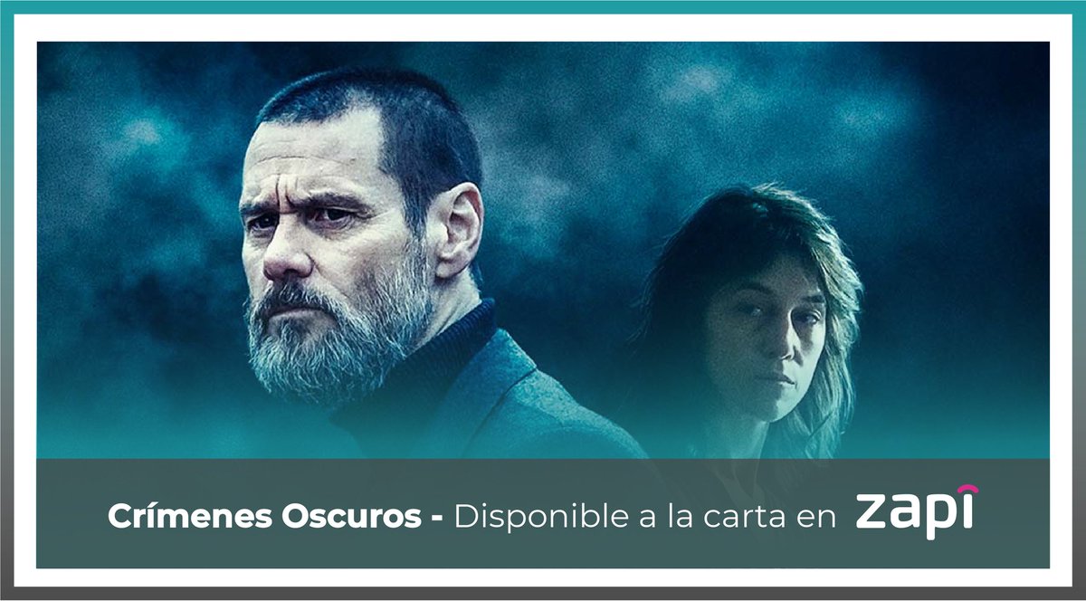 PTVtelecom_com's tweet photo. Cine en #Zapi📺
🎬 "Crímenes oscuros"
🕵🏻♂️Inquietante #thriller protagonizada por #JimCarrey, que da vida a un detective obsesionado con un asesinato que está investigando y que guarda paralelismos por un libro escrito por un novelista
Don't worry, #beZapi😉
#Drama
#Crimen https://t.co/jnJGYZGtjx