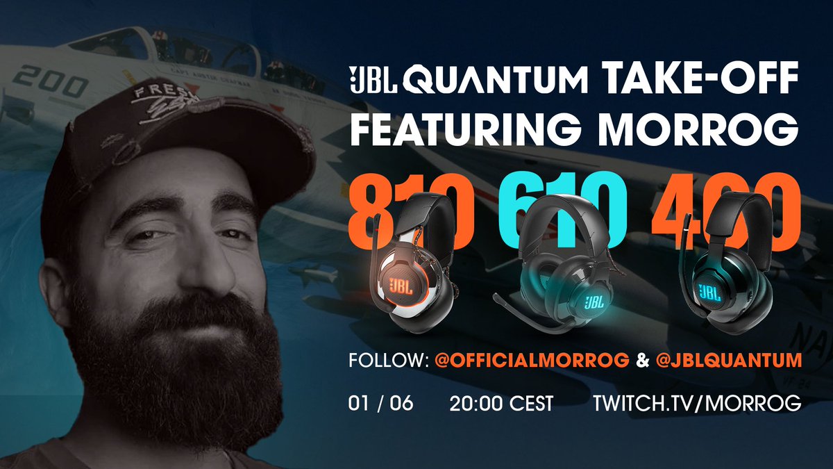 JBLQuantum's tweet photo. Want the chance for @OfficialMorrog  to win you a JBL Quantum Headset on stream tomorrow?

Comment below with your current city to be in with a chance of being picked 👇🗺 https://t.co/XowmG3oQvZ