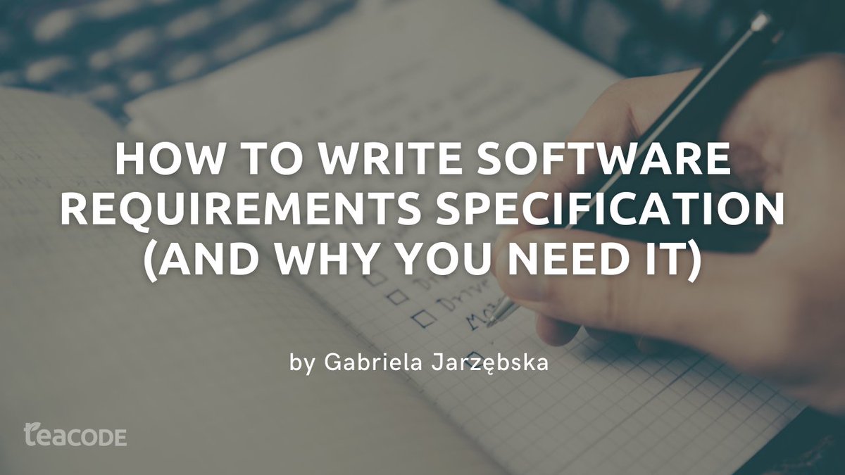 In her latest article, Gabriela tackles the issue of how to write Software Requirements Specification. Follow the link below! 

bit.ly/3x2hMtp

#srs #softwarerequirementsspecification #srsdocument #businessdevelopment #teacode #coding #projectdevelopment