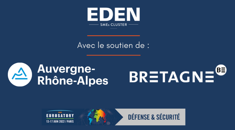 🔷 [EUROSATORY 2022]

🤝 Les entreprises du pavillon EDEN bénéficient cette année du soutien de <a href="/BCInter/">Bretagne Commerce International (BCI)</a> &amp; de la Région <a href="/auvergnerhalpes/">Auvergne-Rhône-Alpes</a>. Au nom de nos exposants, merci de votre implication !