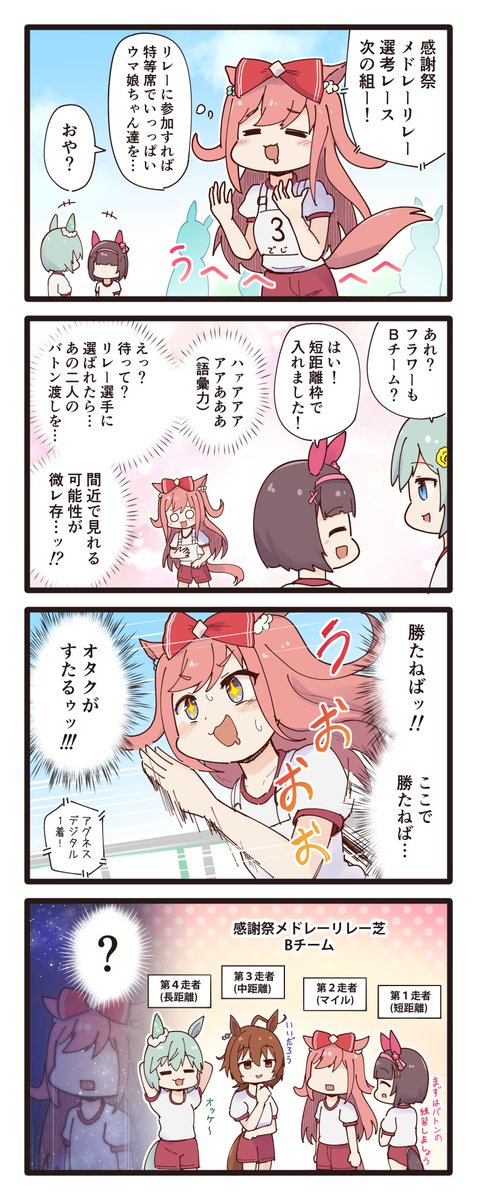 ゆるいウマ娘の4コマまとめ・その117～120
#ウマ娘 