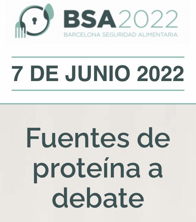 ⏰El dimarts 7 de juny se celebrarà la 4a. edició del Fòrum Barcelona Seguretat Alimentària 🍗🥬🍒forumbsa.com