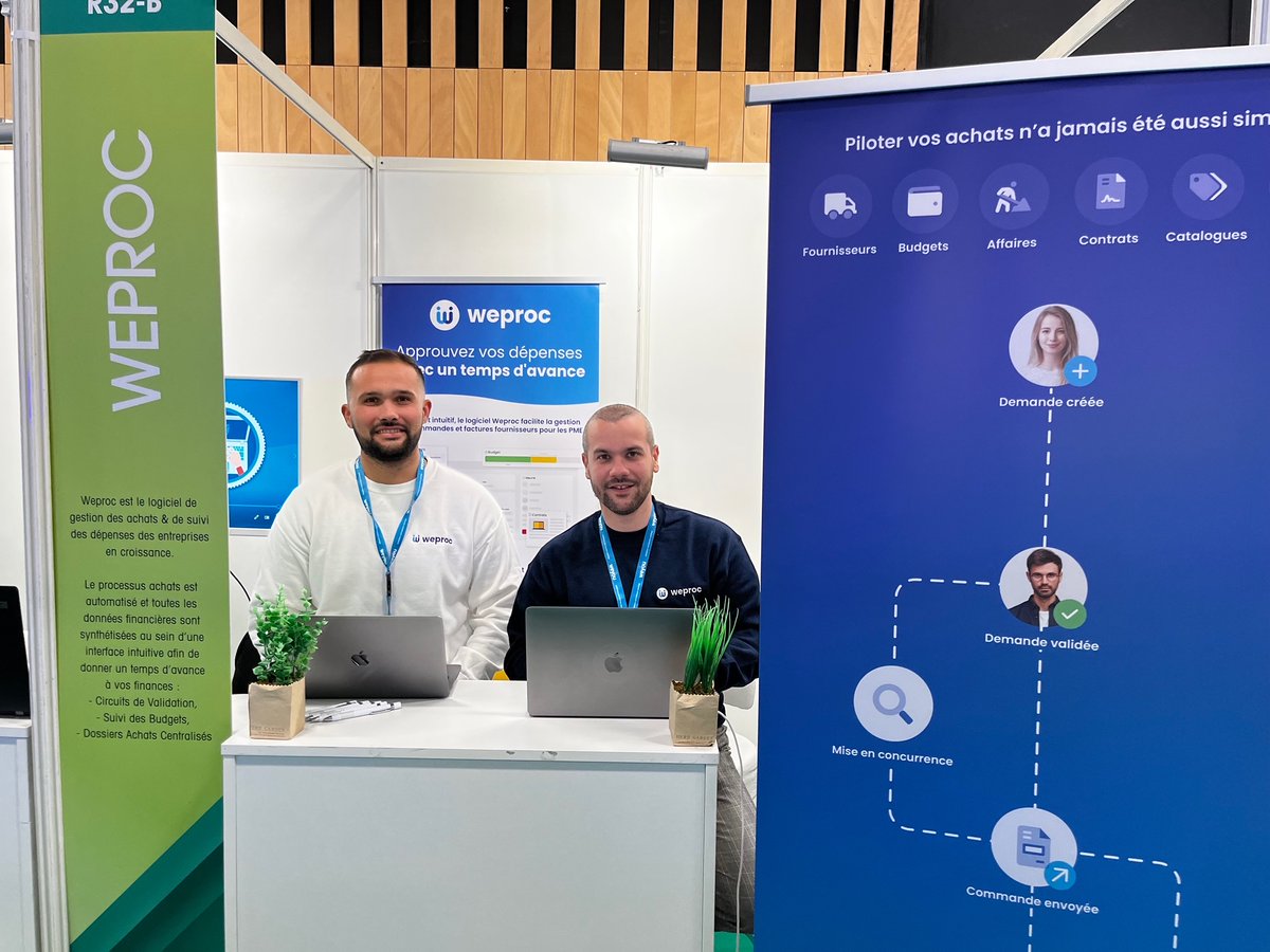 yesweproc's tweet photo. En direct du Salon de l'Environnement de Travail et des Achats organisé par @TravailAchats !
Notre équipe vous y attend au stand R32-B
📍Pavillon 7.2 Paris Expo Porte de Versailles
#weproc #SETA2022 #salon #achats https://t.co/S7FyoCcvcq