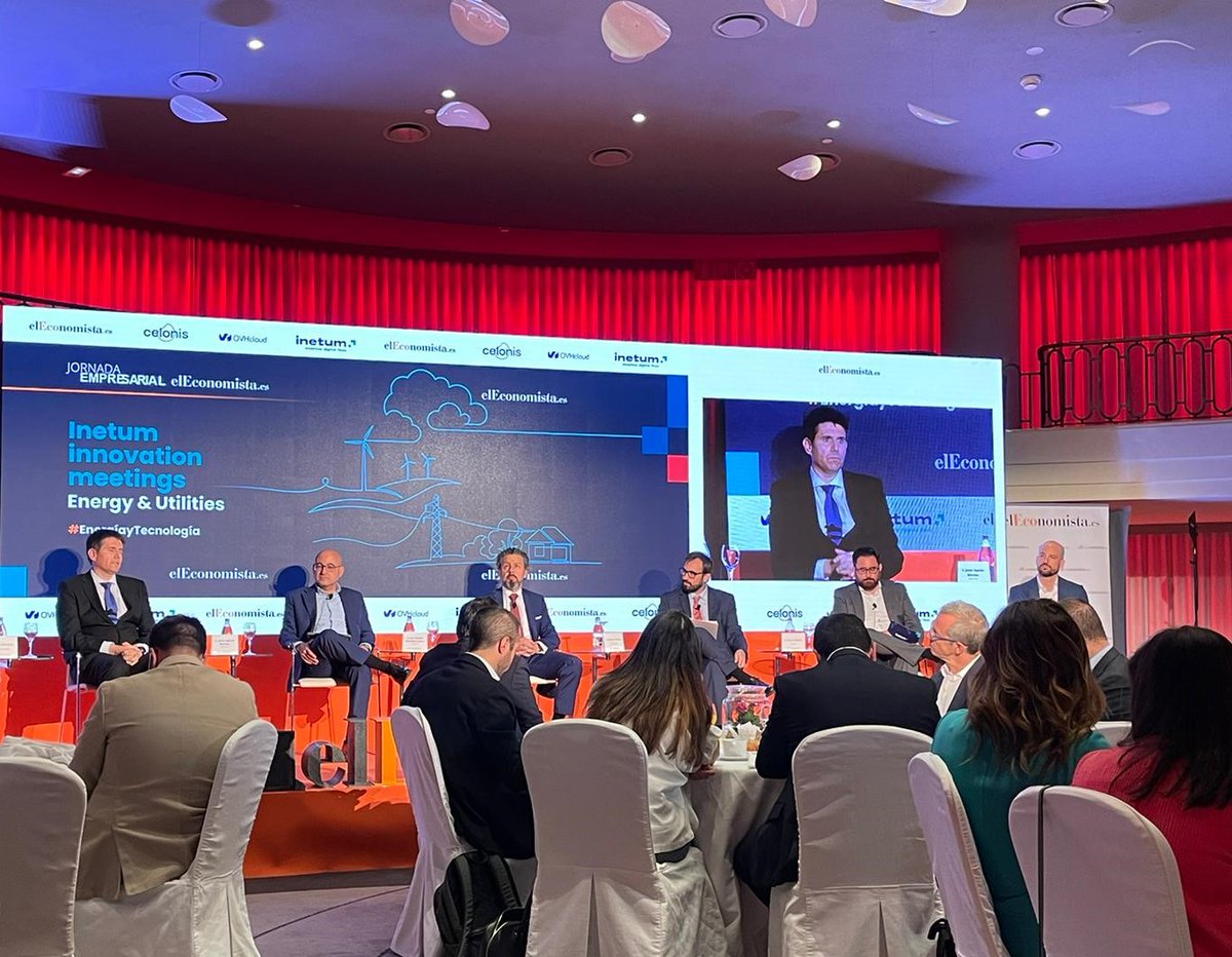 inetum_es's tweet photo. #EnergíayTecnologíaeE
Mesa de debate: Retos de la gestión de la #energía y la #sostenibilidad
• Elías Saavedra @unilabs
• Javier Septién @DIA_Esp
• Juan Ramón González @GrupoIFA
• Antonio Pizarro @OVHcloud_ES
• Adrián Gómez @inetum_es
Modera: Rubén Esteller @elEconomistaes https://t.co/mvveEPduwy