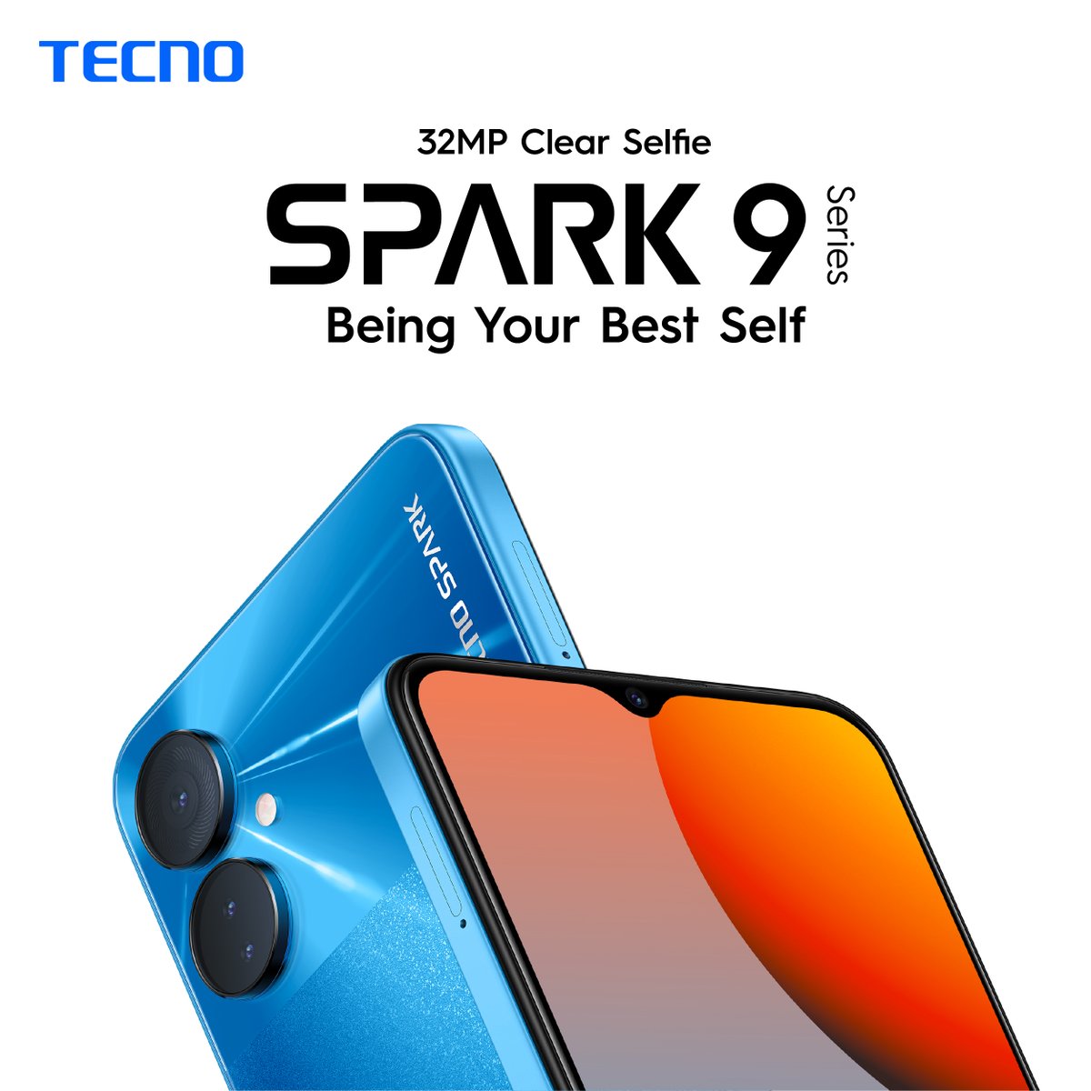 tecnomobile's tweet image. Here&apos;s our brand new #SPARK9Series. Start to level up your experience of front camera with 32MP Clear Selfie.

#TECNO #SPARK9Series #BeingYourBestSelf