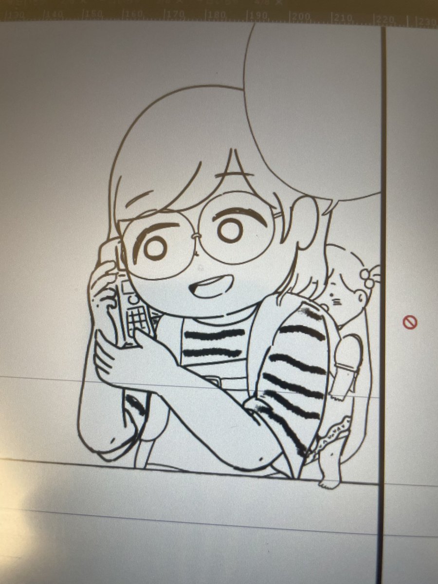 今回の主人公、赤子が基本装備だから抱っこ紐描くのがツラい😂😂 