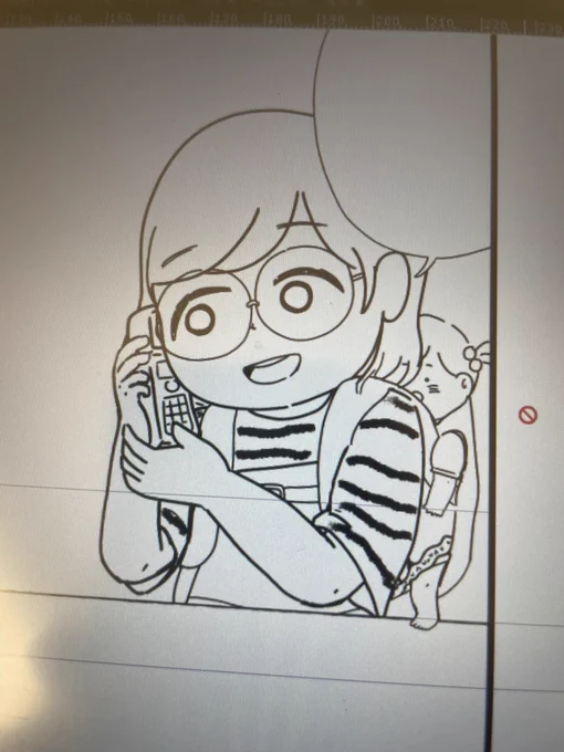 今回の主人公、赤子が基本装備だから抱っこ紐描くのがツラい😂😂 