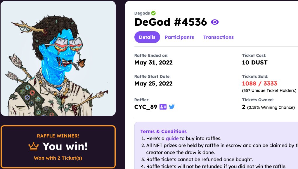 Cant believe im saying this... but I DID IT AGAIN!

2nd Degod won this week on <a href="/FamousFoxFed/">Famous Fox Federation 🦊🟠</a>'s Rafffle.

Believe me when I say I come from humble beginnings and these <a href="/DeGodsNFT/">DeGods</a>'s have truly changed my life. 

A week I will never forget as long as I live ♥️