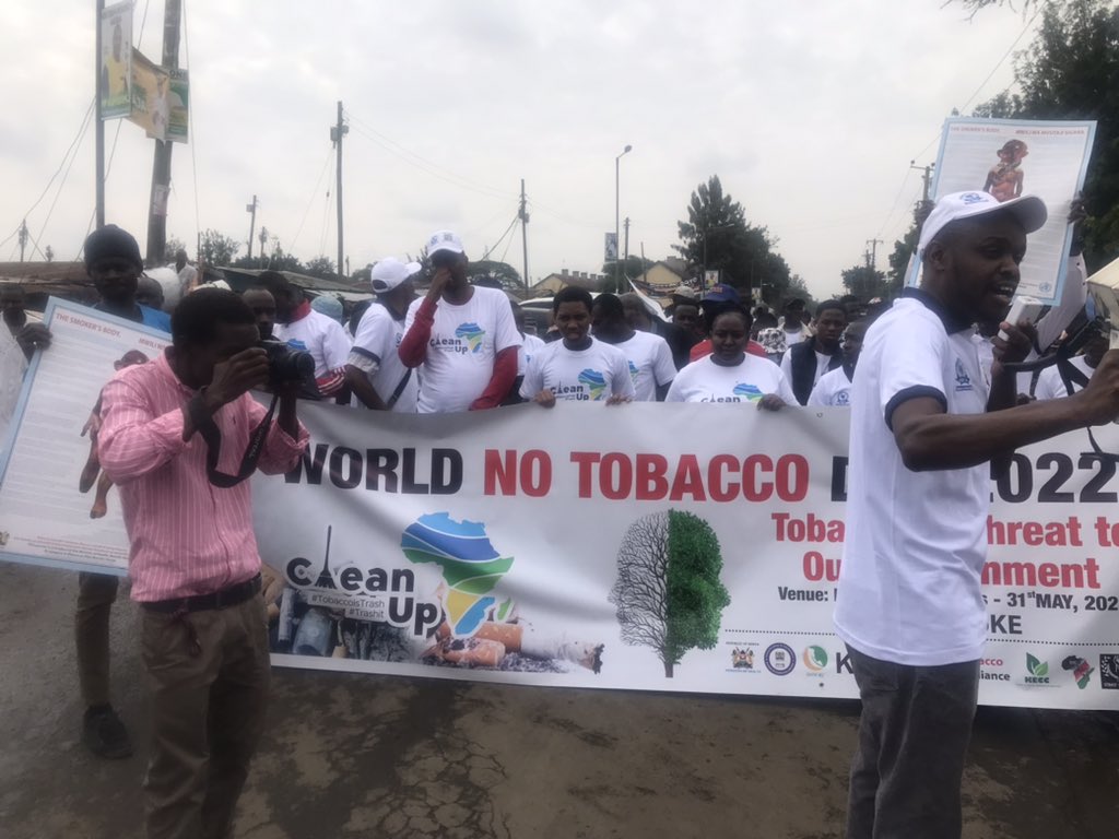 KETCA254's tweet photo. Today is #WorldNoTobaccoDay2022 

We joined the rest of the world 🌎 in commemorating this year’s #WorldNoTobaccoDay by 

- #procession
- #CleanUp exercise
- #TreePlanting 

#CleanUpKE 

@NACADAKenya @ntakenya @IILAinfo @TC_Champions @tcb_kenya @kenconetwork @CTFKGlobal @DOHG14 https://t.co/CKImMYGRjU
