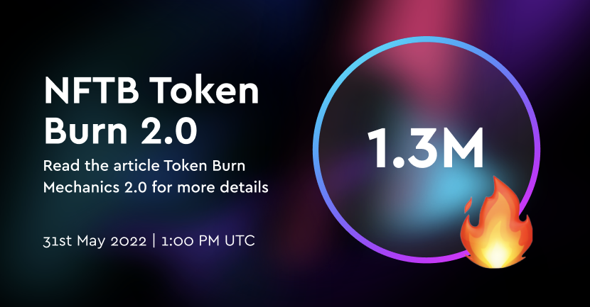 PixelRealmlabs's tweet photo. 🔥 NFTb’s monthly token burn 🔥

1.3M $NFTB tokens were burned!

🗓️1.3M $NFTB burned every month from 31st August 2021 over the next 2 years
🔥15.6M tokens burned per year
🔥25% of the total tokens held by the NFTb foundation

More👇
https://t.co/lhHYs1Vqhm https://t.co/Qctut3ZeSC