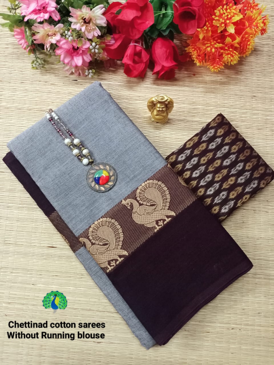 Chettinad cotton sarees hotsell with kalamkari blouse price