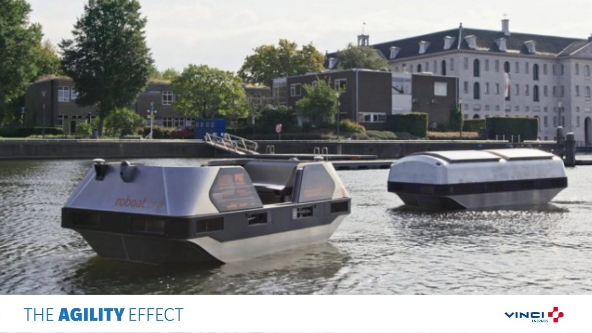 VINCIEnergies's tweet photo. À Amsterdam 🇳🇱, un bateau-taxi autonome sillonnera bientôt les canaux de la ville 🛥️
⚡️ Entièrement électrique, le #Roboat se veut une solution aux nouveaux défis de la mobilité et de la logistique urbaines ✔️
#AgilityEffect
https://t.co/6G3tE7xBFP https://t.co/6tMZaas9SW