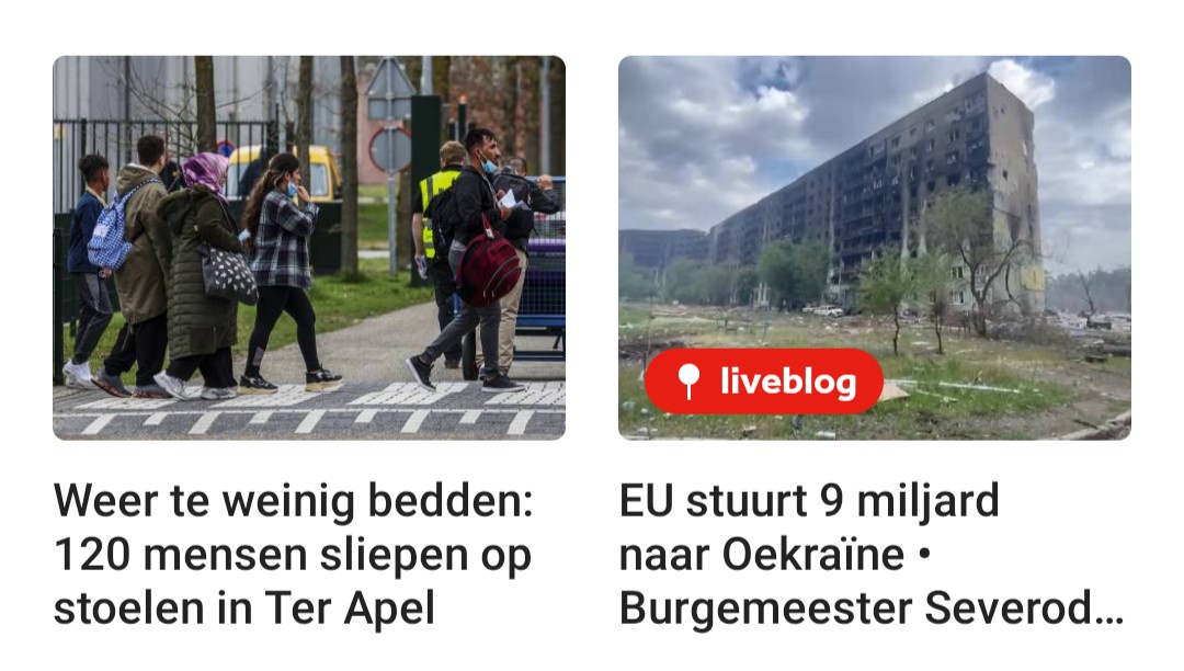 Heel bijzonder, deze twee berichten naast elkaar...