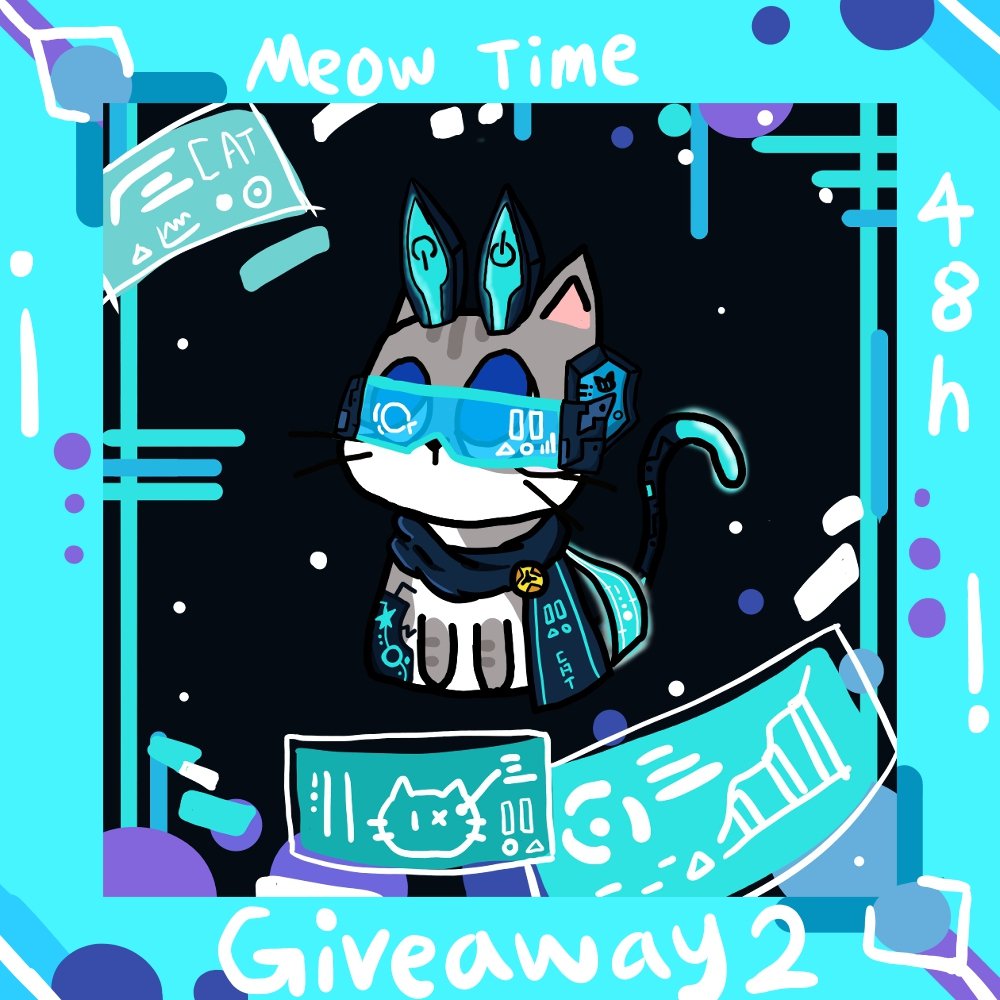 🦋 Giveaway Time!🦋

This event is for celebration of 2K family members goal reached!🎉

Prize🔥 :
New style cute cat x 1

Rule:
❄Follow <a href="/MeowTime_NFT/">Meow Time</a>
❄❤️ and RT
❄Tag 3 of your friends!

End in 48 hours!
Good Luck🍀 hope you like it! meow

#NFTGiveaway #NFT #NFTs #NFTCommunity