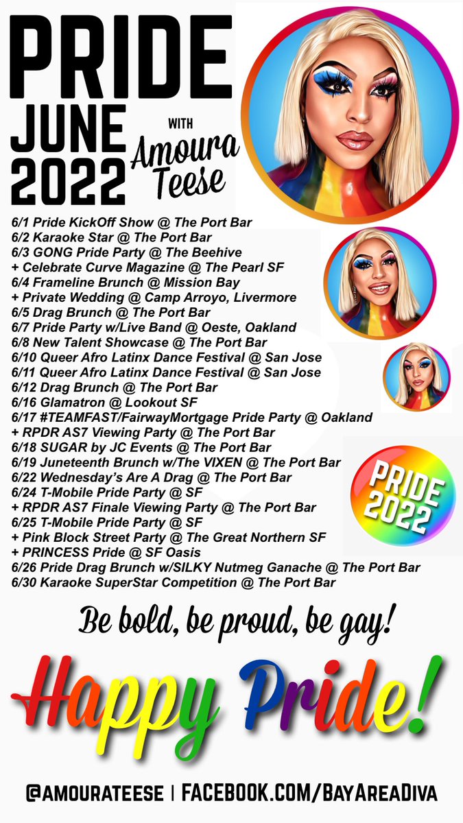 Happy Pride Month everyone! #LGBTQIA #PrideMonth #LGBT #Pride #Pride2022 #DragQueen #DragEntertainer #BookedandBlessed