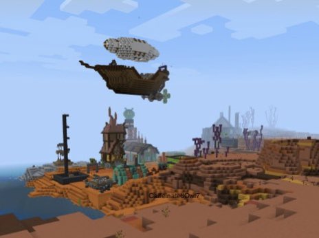 CaffeinatedOwl7's tweet photo. Our industrial area going to be starting from scratch in a few weeks. #minecraftsteampunk #minecraft #minecraftshadowlands #Minecraftbuilds https://t.co/LNmGkmI38n