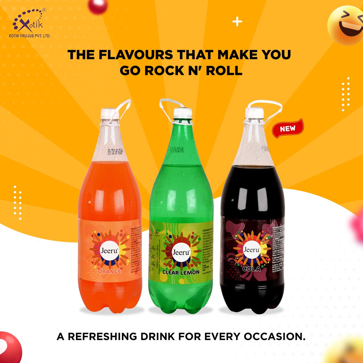 XBeverages's tweet photo. The flavours that make you go Rock n' Roll. A refreshing drink for every occasion.
Xotik Clear Lemon, Xotik Cola, Xotik Lemon &amp; Xotik Orange.

For more product details, visit https://t.co/WWn8gCNIvP

#xotik #xotikclearlemon #xotikbeverages #xotiklemon #partymoood #cheers #drink https://t.co/ErlMCMKlhX