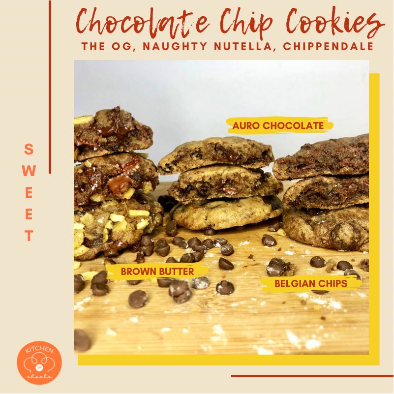 kitchen_chacha's tweet photo. How about for dessert or a snack? Try our Chocolate Chip cookies, Brownies or Carrot Cake! 🧡 https://t.co/LhgLYsFsek