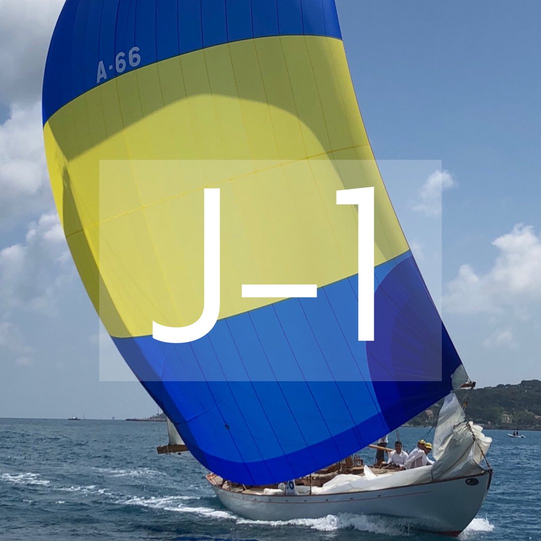 J-1 Nous y sommes ! Plus que quelques heures avant le grand rassemblement de bateaux mythiques. #LesVoilesdAntibes