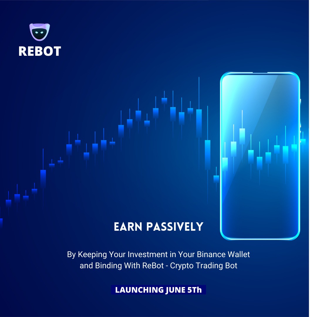 Rebot_trade's tweet photo. Launching June 5th 🎉
Project of @lefinace $LFT
REBOT | Smart Auto Crypto Trading Bot Based on Machine Learning &amp; AI.
You can trade $BTC, $ETH, $ADA, $BNB, $Doge, $Shib and More on just one click.

#BTC #crypto #BNB #BSCgems #cryptocurrency #Binance #passiveincome #BSC #luna2 https://t.co/3STfEp8OeW