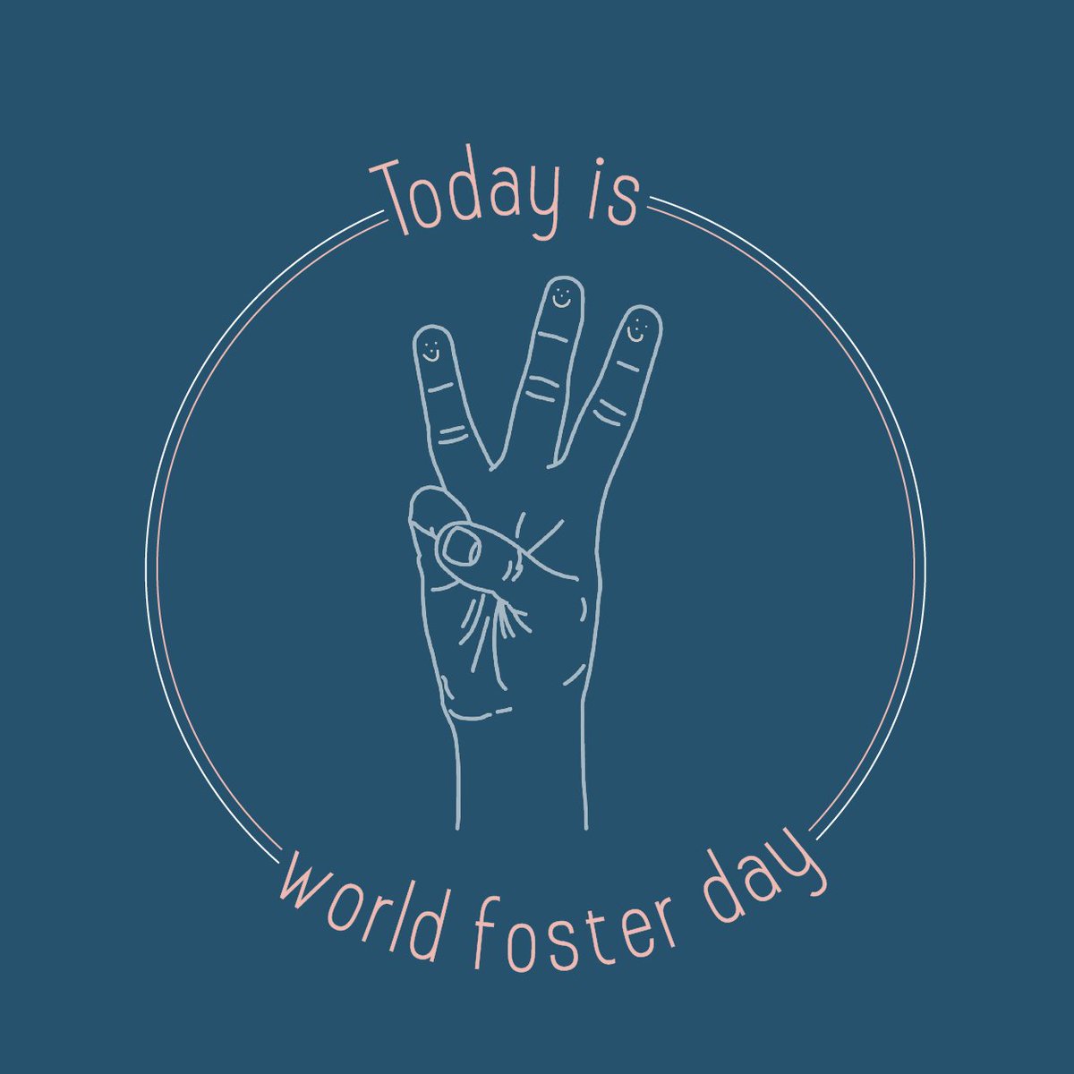 Today is World Foster Day! 
.
Join the movement and draw a smiley face on three fingers. Snap a pic of your smiley face moment. Share it on social media using #worldfosterday . 
.
#worldfosterday #thisisfostercare #createawareness