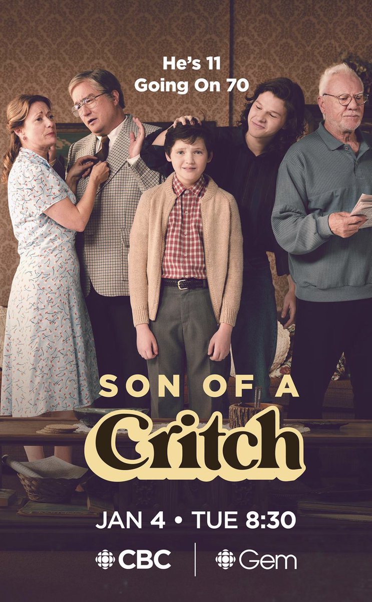 fishercruise's tweet photo. Hank’s new favourite sitcom, #SonofaCritch, is based on #MarkCritch's memoir of growing up in Newfoundland and Labrador. It is a well-written, touching comedy (with extra ❤️), that burns bright with fiery performances from the whole cast, especially #MalcolmMcDowell. 90/100 #CBC https://t.co/EkuzErWu8y