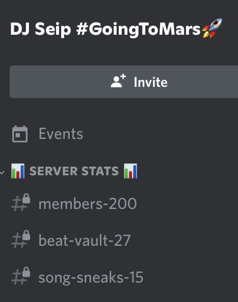 djseip's tweet image. Celebrate the small wins 🎉

💪🏻❤️ 200 Members in Discord 
djseip.com/welcome

#GoingToMars