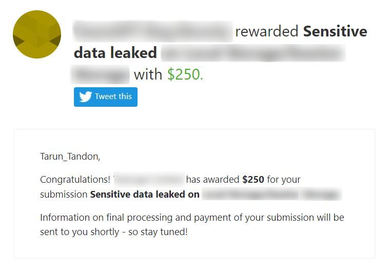 Finding sensitive data on targets is always fun! Especially when you find it without GitHub recon and waybackurls! Interesting find on API Endpoint

P.S - Do check out the API endpoint where the user's data gets updated! 

#Bugcrowd #bugbountytips #ItTakesACrowd #BugBounty