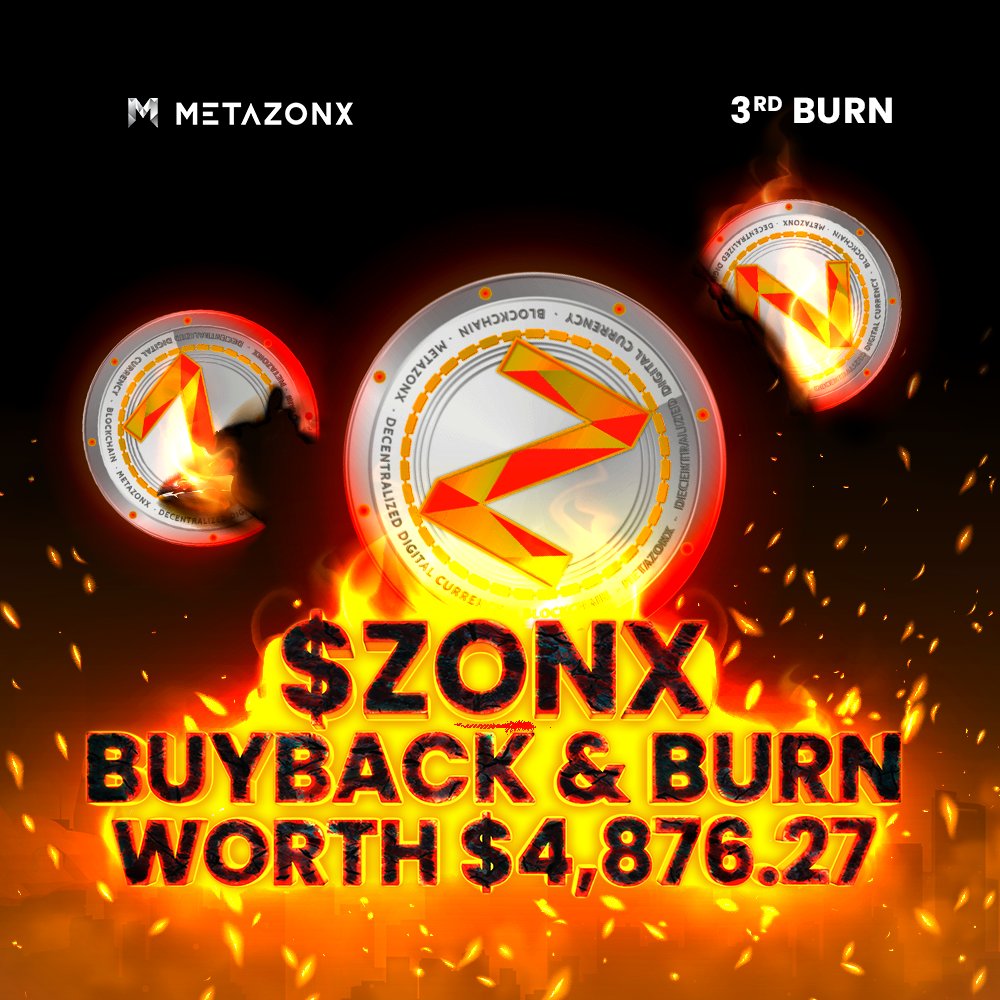 metazonx's tweet photo. It's time for $ZONX buyback and burn! 🧨
🔥 884529.54772865 $ZONX were verifiably burned, that’s WORTH $4,876.27!
Timestamp 📅 30 May 2022 13:00 UTC
Proof of Burn 🔗 https://t.co/D7LUgjjvO0

#ZONX #proofofburn #crypto #OwnToEarn https://t.co/xy6NHjIXhM