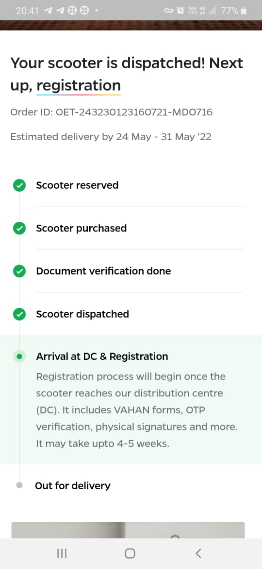 psy_duck__'s tweet photo. @OlaElectric Haven't received yet, they're asking for more payment than initially written, and it was pre-ordered... And also no reply from @OlaElectric https://t.co/F1xCzxxGsG