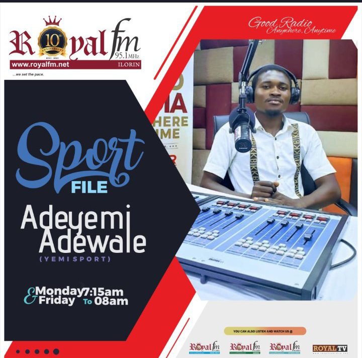 hardz15's tweet photo. For the best sport information, updates, and analysis
Join me and the crew for the show #SportsFile on @RoyalFM951.
Today we talk about transfers, more revelation on Rangnick's time at Manchester United, and other interesting stories
Watch us live on Facebook on RoyalFM 95.1 https://t.co/13TT3Wlm9i