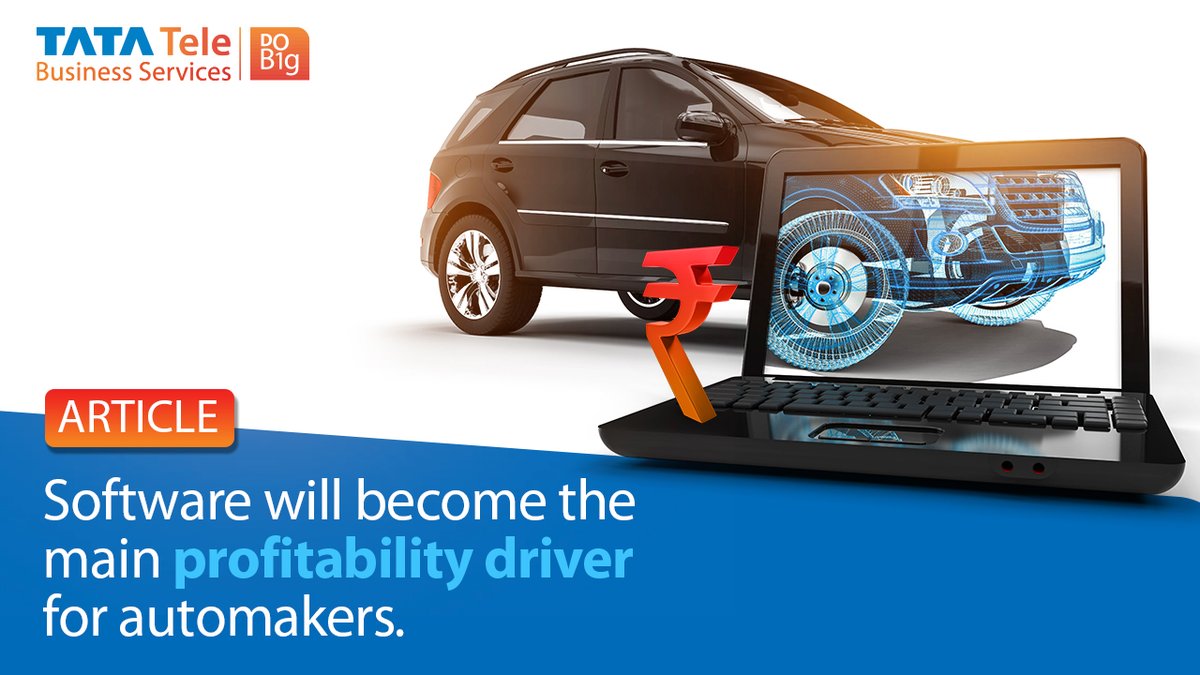 As digital technology becomes the differentiation in the car, software will become the main profitability growth driver for automakers. 
Know more: gtnr.it/3x0BIg3

#TimeToDoBig #Business #DigitalTransformation #Tata