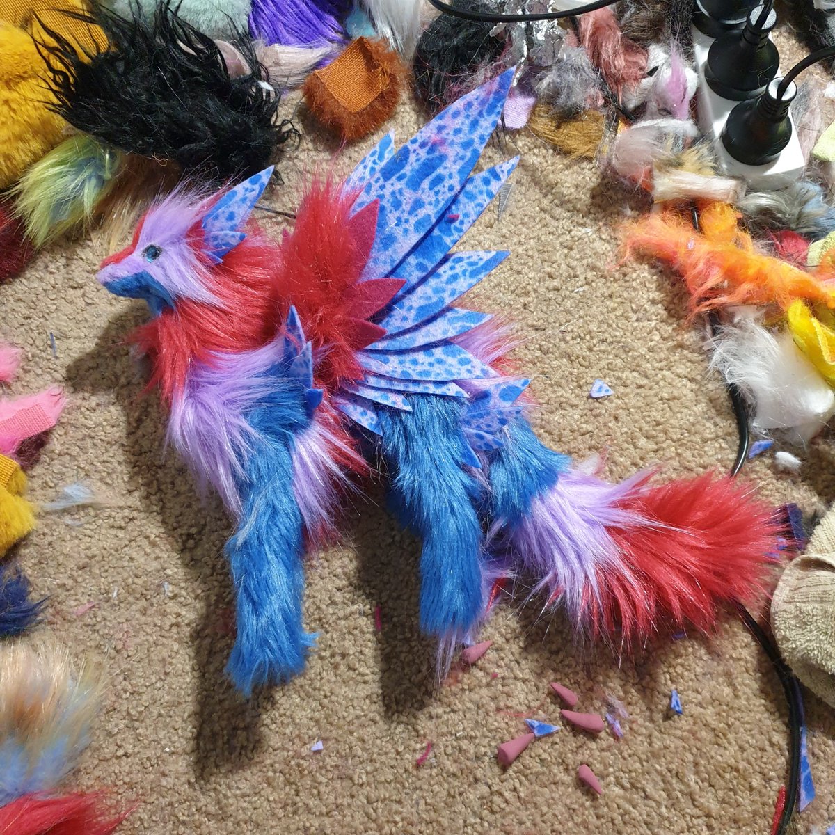 Bi pride dragon work in progress! 

With feathery felt wings as requested ;)

#workinprogress #bts #handmade #fakefur #art #artdoll #artwork #dragon #pridedragon #bi #bisexual #pride #lgbt #lgbtqia #prideflag #queer #pridemonth