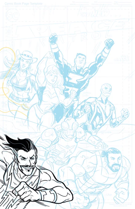 Assembling the Peace Patrol! 1 of 7

Hyper Man is based on one of my childhood alter egos, who I've been drawing since middle school. He's a manic depressive speedster, inspired by Freakazoid more than the Flash. Has to groom multiple times a day since his hair grows super fast. 