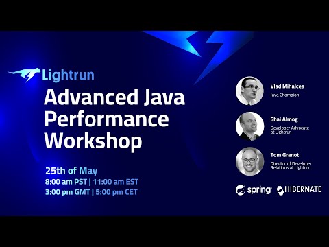 vlad_mihalcea's tweet photo. Are you using #SpringBoot?
Then, you are going to love this workshop I ran with #Lightrun about real-time #Spring application performance tuning.
https://t.co/NFToUR4qZ8 https://t.co/dVnFgVWgLi