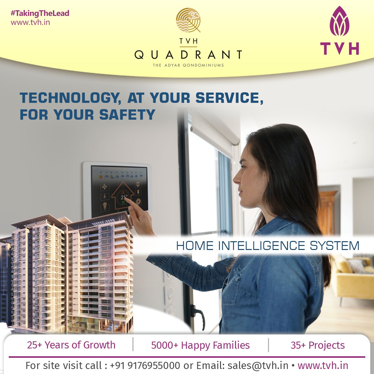 Technology, is at your service, for your safety. Home intelligence system

#tvhindia #tvhchennai #tvh #chennairealestate #chennaiapartments #chennaihomes #housing #home #intelligence #technology