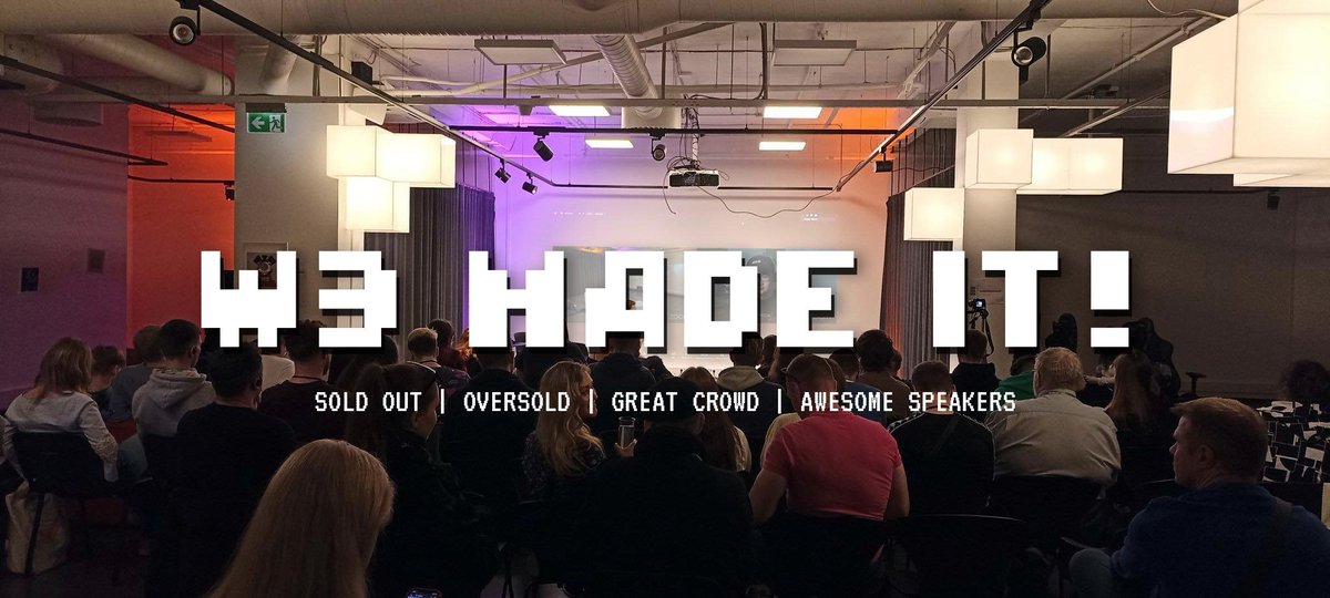 We Made It!

10 hrs of networking, exhibits, memes and awesome speakers from <a href="/Binance/">Binance</a> <a href="/Ma_ke_lab/">MA+KE lab</a> <a href="/ignium_io/">Ignium</a> <a href="/easyfeedback/">EasyFeedback</a>

Big thanks to the ICON community, (Tamashi Tribe and RagePups Fam) + partners - <a href="/BritishCouncil/">British Council</a>, <a href="/RagePupsNFT/">RP64 🌐</a>, OBJEKT, <a href="/prototron_/">Prototron fund</a> and @zenfrogalliance