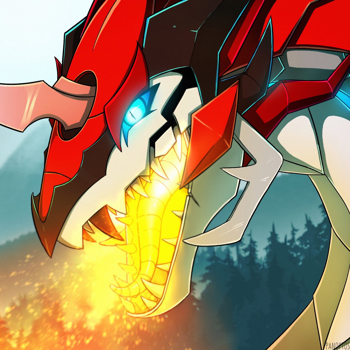 Panoptos's tweet photo. Giveaway prize for itzamara-kun over on DA! Featuring their awesome predacon, StromRed! https://t.co/lGQZmhTuwX