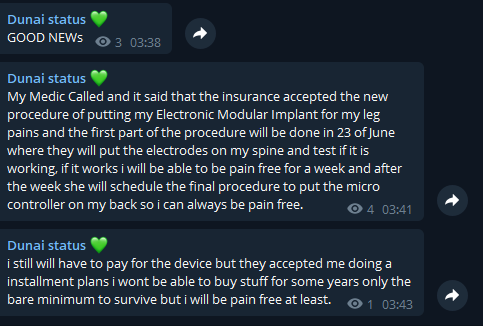 DunaiMonk's tweet photo. For those who wanted some update on my leg here some good news. Thanks for all donations and support until now. https://t.co/J0fTRyV7rc