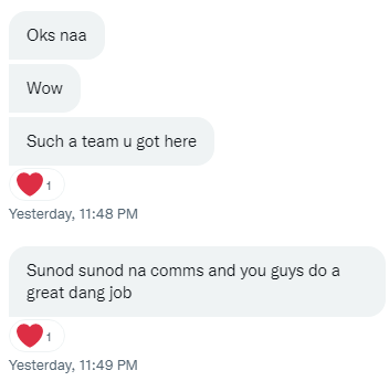 AcadLab's tweet photo. ang ulam kahapon ay kilig from client!! 😭🥰 apaka random but will include this sa feedback skjhdksj
#acadlabfeedback https://t.co/NA416Jcymi