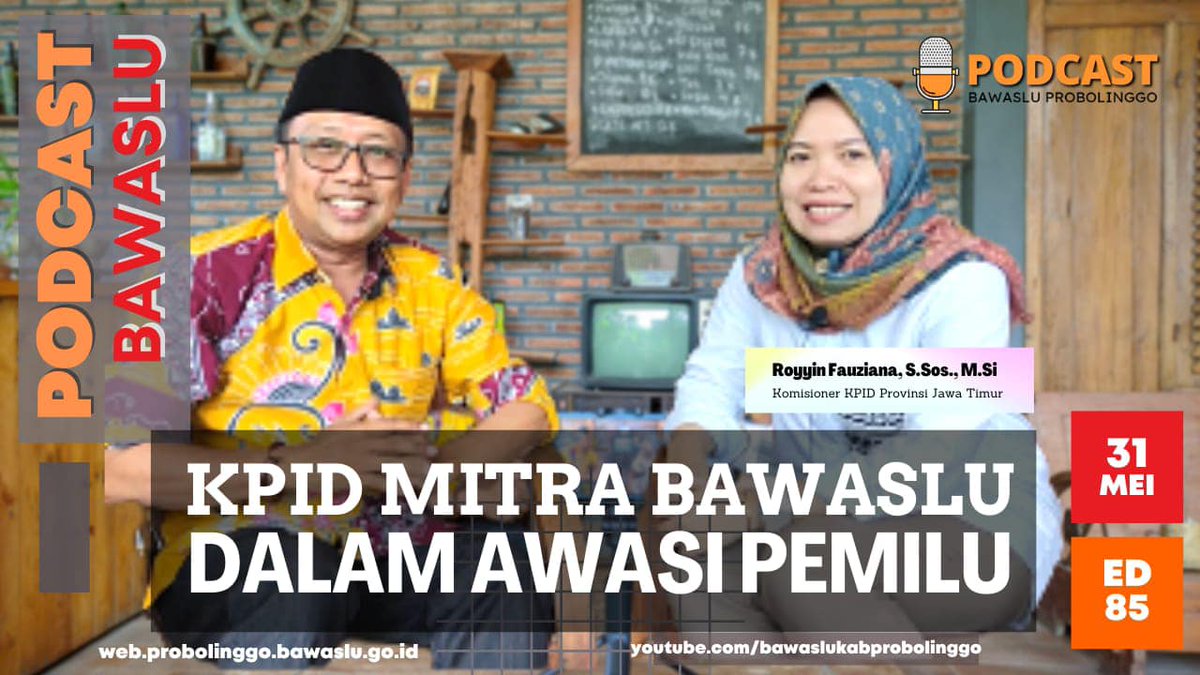 bawaslukabprob's tweet photo. https://t.co/AxlNBszgrW
#podcastbawaslu #bawasluri #bawaslujatim #salamawas #sahabatbawaslu #KPID #KPIDJatim #provinsijawatimur https://t.co/AsjdPz6ISU