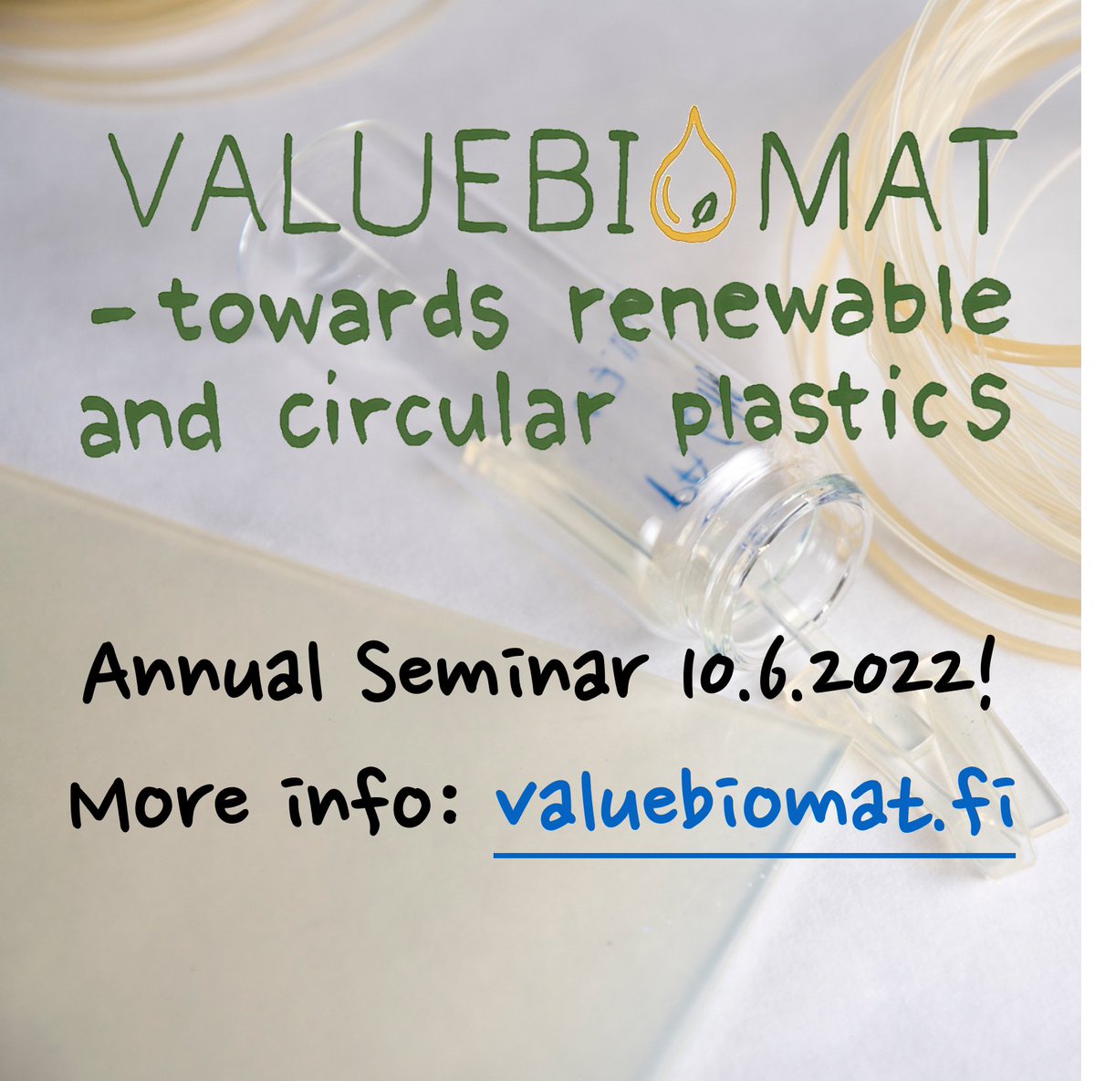 valuebiomat's tweet image. Interested to #Circularity of #plastics? Register to our annual seminar at Friday 10th June. #valuebiomat @Akatemia_STN #research consortium @AaltoPolyTech @AaltoUniversity @LukeFinlandInt @UniLaplandLaw and @VTTFinland  valuebiomat.fi/research-semin…