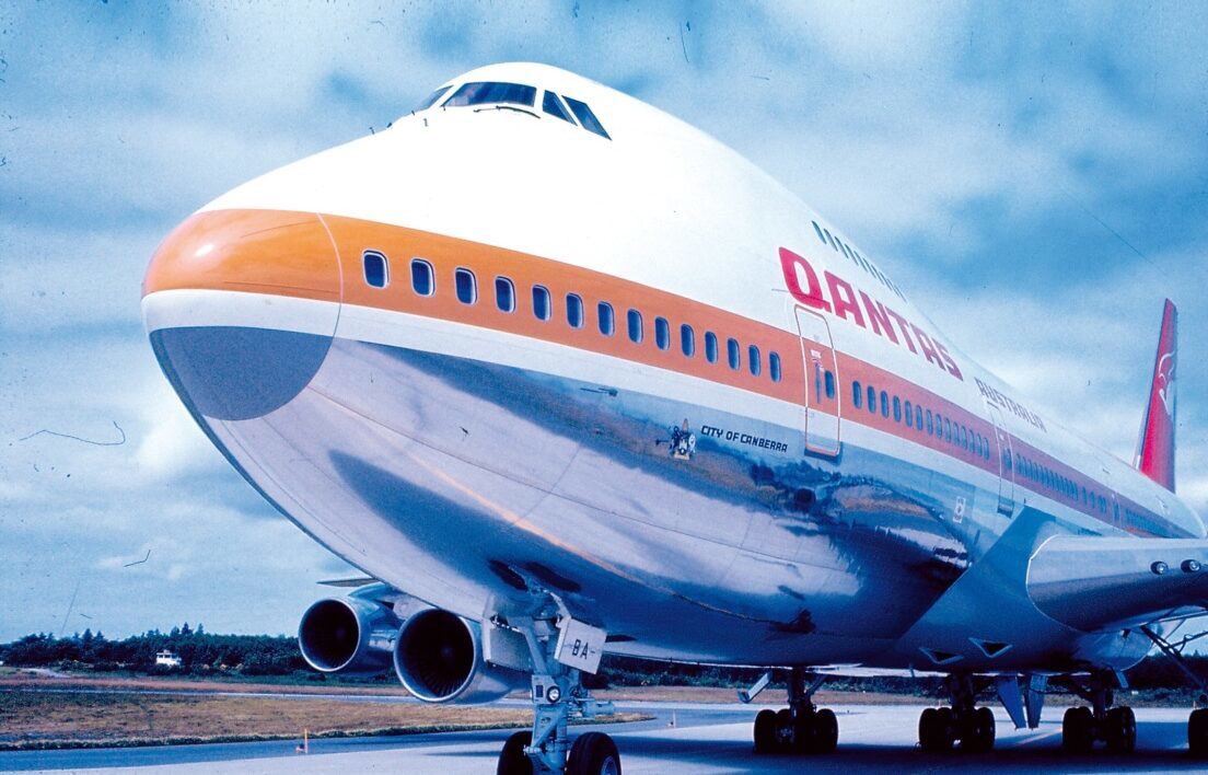 AirlineRetro's tweet photo. Qantas 747 City of Canberra. https://t.co/ouJigDAPrE