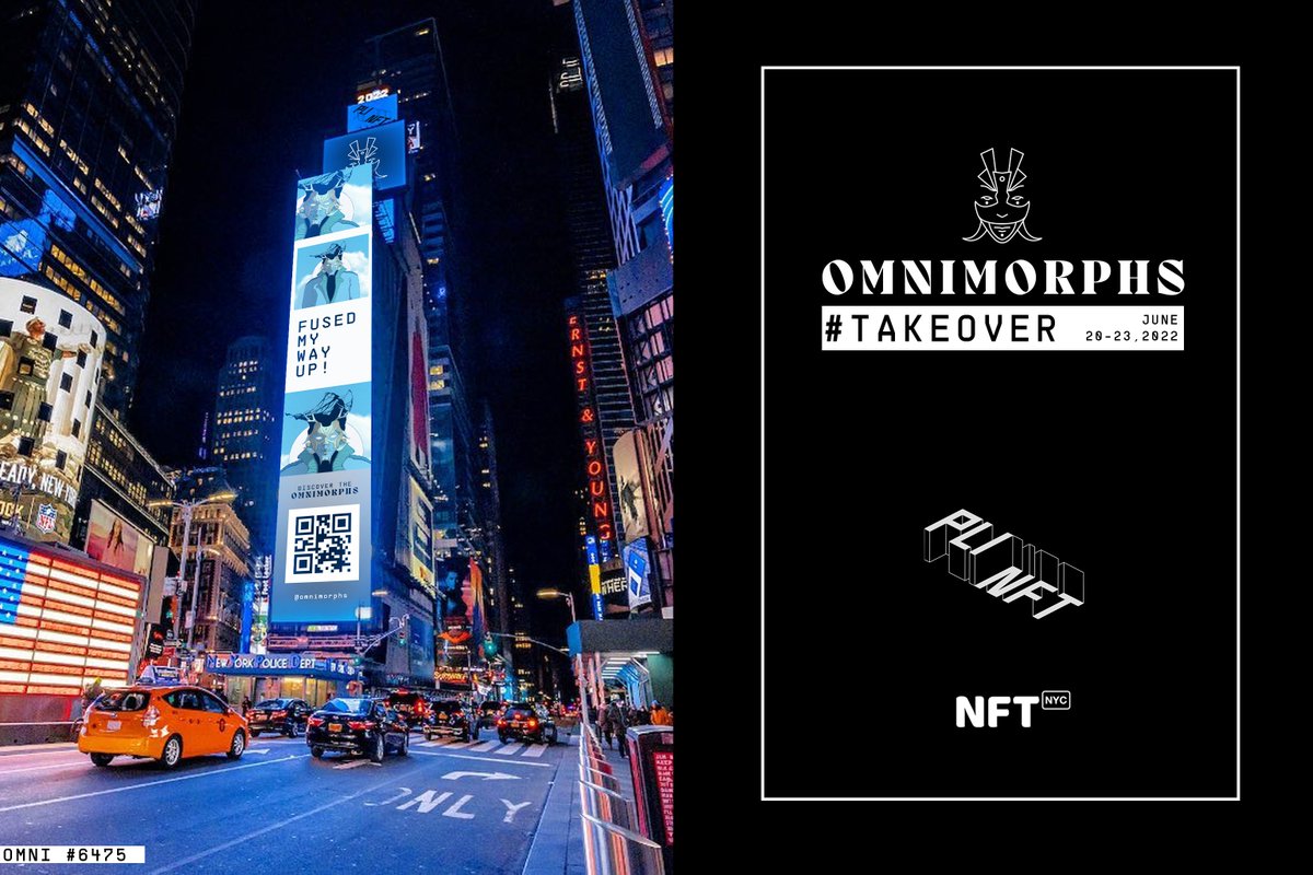 omnimorphs's tweet photo. 🎵„If I can make it there, I'll make it anywhere,
It's up to you, New York, New York!”🎵

#Omnimorphs will make it there during @NFT_NYC on the TIMES SQUARE iconic billboards via @PLINFT! 😍
 
20-23 June – save the date! 📅 https://t.co/FwyHF1opLi