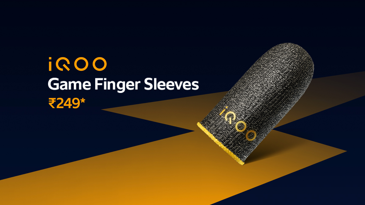Be on top of every game with iQOO Gaming Sleeves.
Its Hydrophilic Nylon Fiber soaks moisture and High-Density Silver Fiber enables fast response during Intense Combat and Quick Firing situations on #iQOO. Get your Neo OP at just ₹249*.

Know more - bit.ly/3t46Vg4