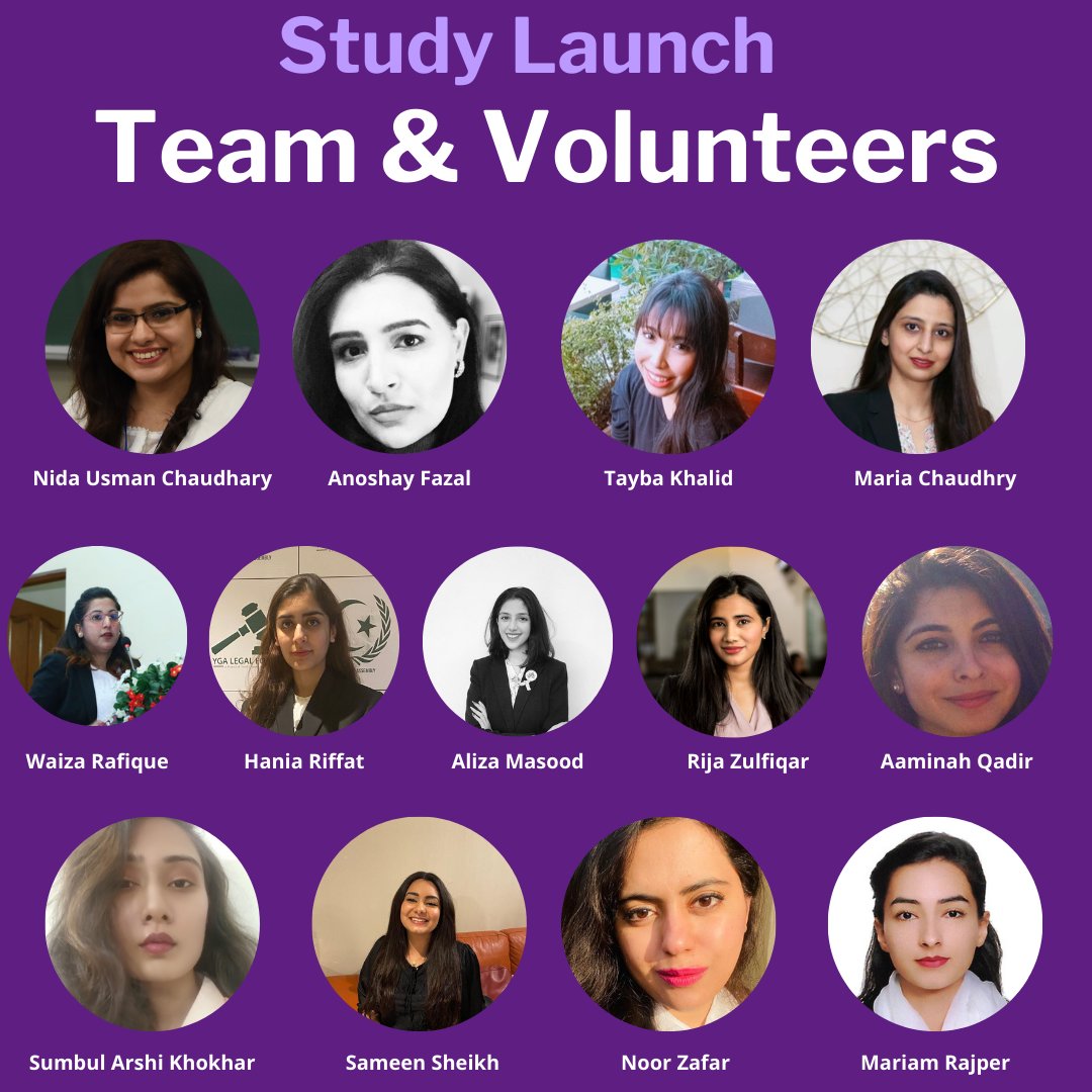 WomenInLawPk's tweet photo. Several other of our members have played their part and either volunteered or rendered support during various stages of the study and its launch. We are indebted to them all.
@mariamrajper @AaminahQ @NoorZafar2 @SameenSheikh8 https://t.co/YyDCRGeK3M