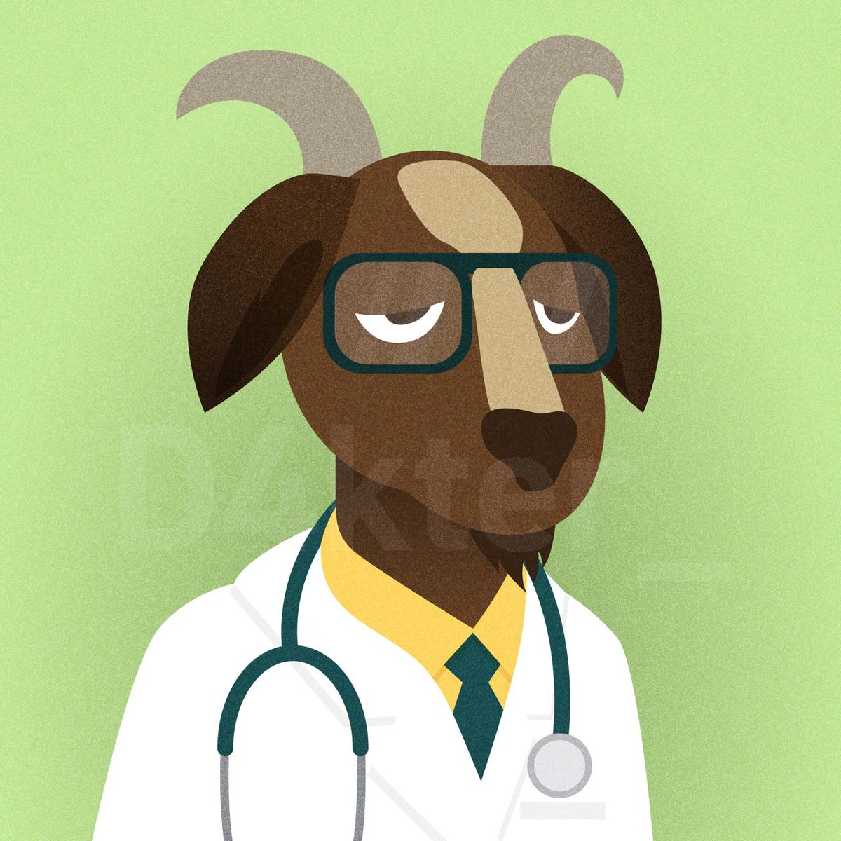 D4kter_'s tweet photo. The Great Goats Doctor is IN! 🐐 ⚕️🩺

Just want to share this fan-art of mine for the @GreatGoatsNFT. Hoping to get noticed and get that 'Goat List' role one day.

@GreatGoatsNFT
#GOATish
#Solana https://t.co/EbUVxTWoPp